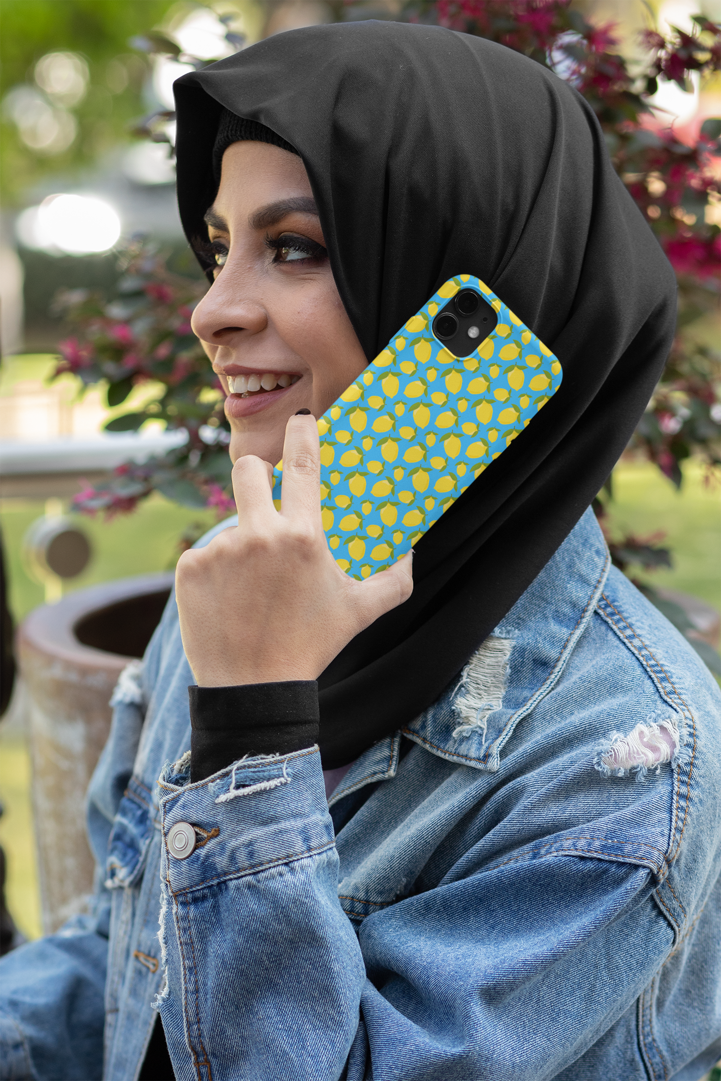 Cover Gomma iPhone LEMON BLUE CAPRI