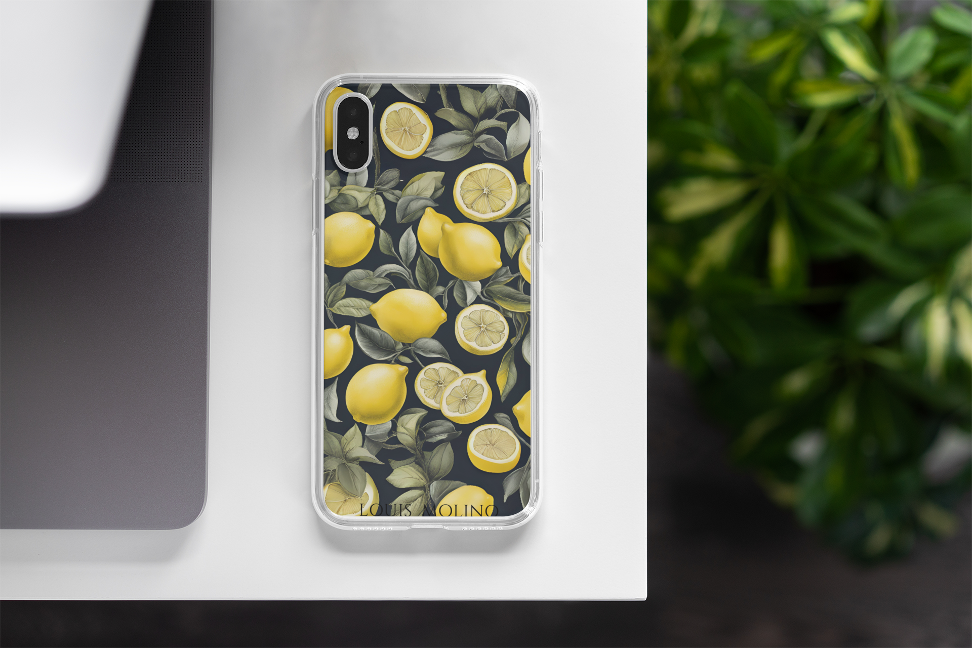 Cover Gomma iPhone BLACK LEMON CAPRI