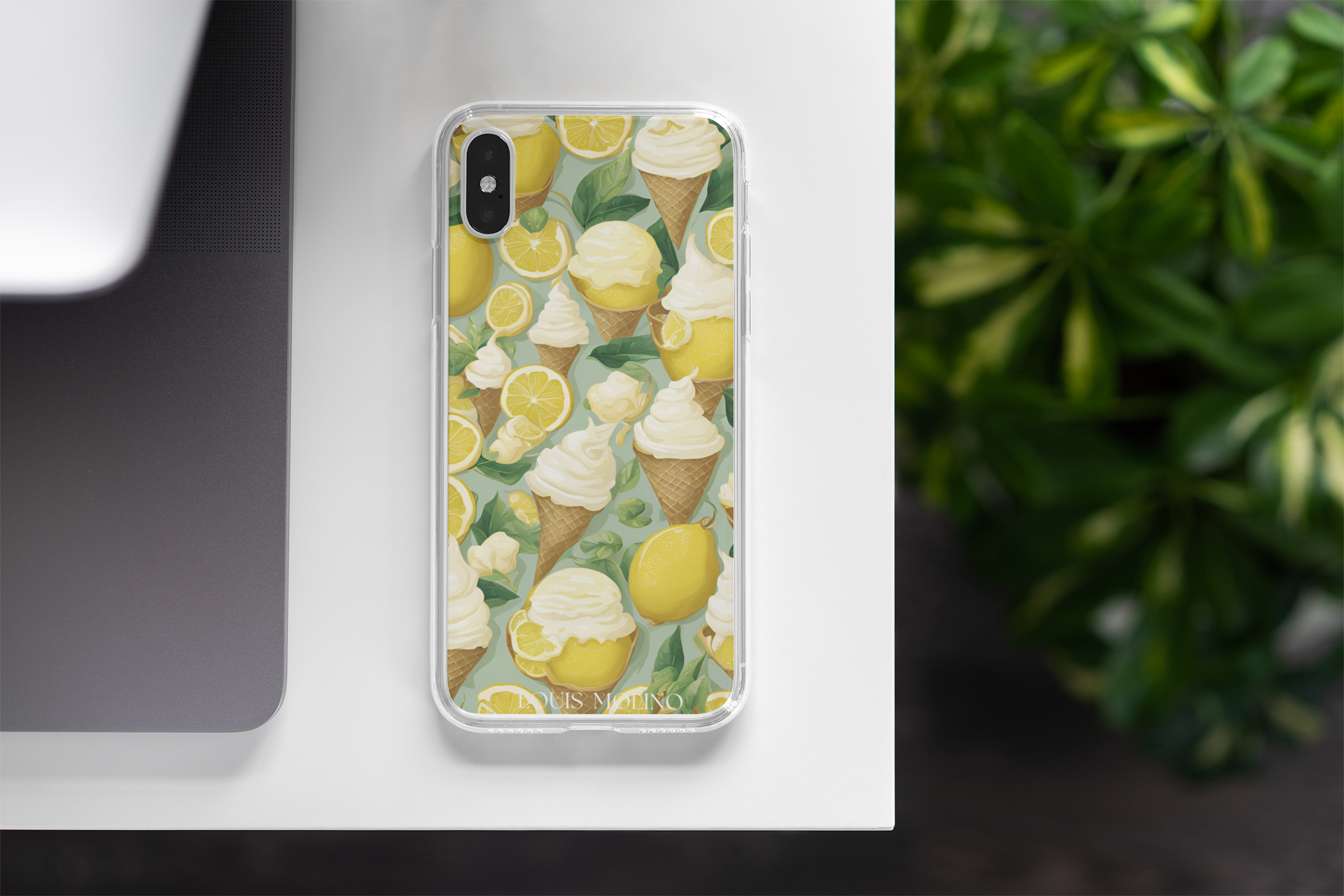 Cover Gomma iPhone Ice Cream Sweet Limone Capri